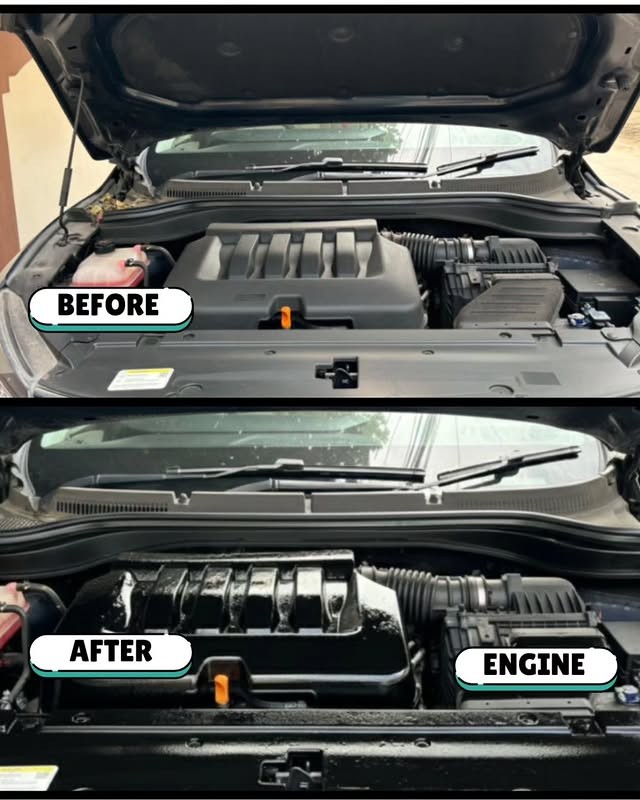 Engine Bay Detailing Before After